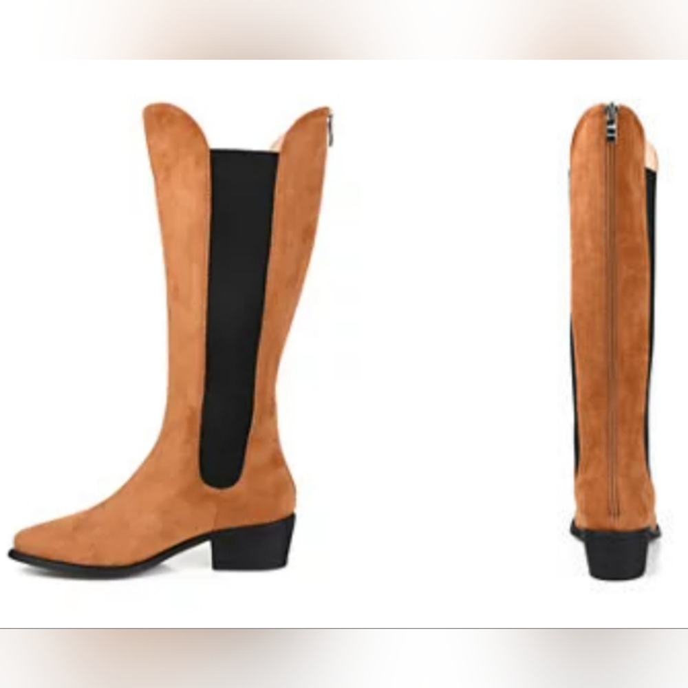 Journee Collection Women Tru Comfort Foam Celesst Boot Cognac Size 12